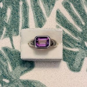 Amethyst 3 Carat Vintage Ring size 7